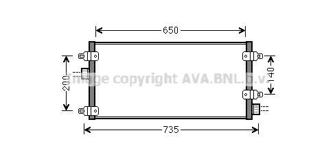 AVA QUALITY COOLING Конденсатор, кондиционер LC5095